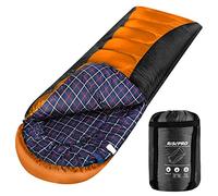Sac de Couchage RISEPRO léger, Portable, étanche 3-4 Saisons pour Temps Chaud et Froid avec Sac de Compression pour Adultes et Enfants - Intérieur et extérieur : Camping, randonnée, RB8627-BO