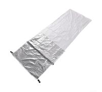 Sac de couchage thermique réfléchissant 210 cm léger et sécurisé | Nylon enduit d'argent 15D, conserve la chaleur du corps, empêche l'hypothermie, taille 210 x 83 cm, orange haute visibilité