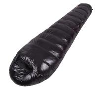 Sac de Couchage Ultra léger extérieur Style Adulte en Duvet d'oie 1000G for Camper imperméable pour l'extérieur, Le Camping(Black)