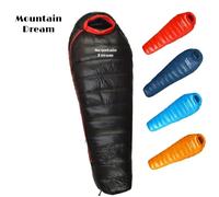 Sac de couchage ultraléger en duvet d'oie pour adultes, Design momie 800FP, sac de Compression Compact pour randonnée alpine, équipement de survie Goose down 1000g