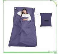 Sac de couchage - V GEBY - Portable - Fibre de polyester - 115 cm x 210 cm - Violet