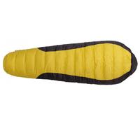 Sac de couchage en plumes Warmpeace Viking 1200 195 cm Fermeture éclair: Gauche / Couleur: jaune / noir