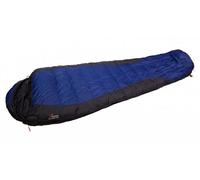 Sac de couchage en plumes Warmpeace Viking 600 180 cm Fermeture éclair: Gauche / Couleur: bleu / gris