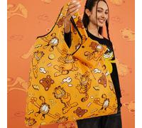 Sac de course pliable et réutilisable en RPET imprimé de dessin animé et de lettre, orange Taille Uniquegraphique,Lettres,Plantes,Tout ImpriméPolyester