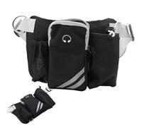 Sac de course pour animaux de compagnie - 28,3 x 18,3 cm, tissu imperméable, distributeur de nourriture avec plusieurs sangles à boucle sécurisées | Organiseur d'activités de coaching comportemental