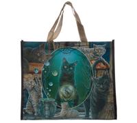 Sac de course - PUCKATOR - Lisa Parker - Bleu/Marron - 33x40x18 cm - Réutilisable