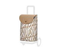 Sac de courses Andersen de rechange - 46 litres - Poche latérale et avant - Compartiment intérieur supplémentaire - Imperméabilisant - Réflecteurs - Pliable - Tyra Zebra