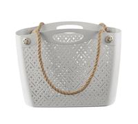 Sac de courses BranQ ajouré - avec poignées confortables - Boho - blanc