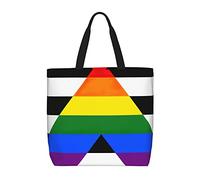 Sac De Courses Fierté Lgbtq+ Gay Hétéro Allié Sac Femme Plage Réutilisable Lavables Sacs À Main, Pour École, Voyage, Burea, Shopping