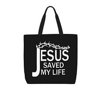 Sac De Courses Jésus Christianisme Foi Sac À Main Décontracté Réutilisable De Grande Capacité Sacs En Toile Pour Femmes, Pour École, Shopping, Voyage, Tous Les Jours