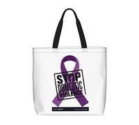 Sac De Courses Mettre Fin À La Violence Domestique Sac Fourre Tout Femme Avec Poignées De Grande Capacité Sacs En Toile Pour Femmes, Pour Tous Les Jours, École, Voyage, Filles