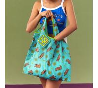 Sac de courses pliable et portable avec motif de chien, en RPET (polyéthylène téréphtalate recyclé) Taille UniqueCartoon,Géométrique,graphique,LettresPolyester