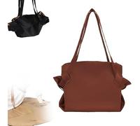 Sac De Courses Pliable Pour Femme, Nouveau ModèLe 2025, Sac à BandoulièRe Grande Capacité, IdéAl Pour Les Voyages, Le Camping Et Les Courses (Dark Brown)