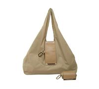 Sac de courses réutilisable avec porte-clés - Sac fourre-tout pliable de grande capacité pour les voyages, les courses et un usage quotidien, kaki, Taille unique