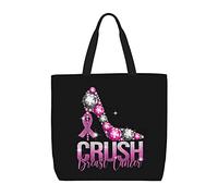 Sac De Courses Sensibilisation Au Cancer Du Sein Femmes Sac À Bandoulière Personnaliser Réutilisable Sacs À Main, Pour Filles, Burea, Tous Les Jours, Voyage