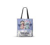 Sac de Courses Shopping FAN - Disney Lilo et Stitch Couple - Lilas - Taille Unique