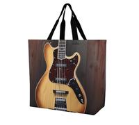 Sac de courses unisexe motif astronaute mignon pour voyage, sac à bandoulière, sac à main, Guitare Musicale Instr, Taille unique