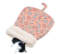 Sac de coussin chauffant pour tapis pour animaux de compagnie, lit chauffant pour chat - Coussin de sac de câlin pour chaton,Sac coupe-vent pour chat, coussin de grotte pour chiot en peluche pour chat