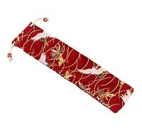 Sac de couverts de style japonais - Sac lavable pour couverts de style os - Sac pour ustensiles de table avec cordon de serrage - Ensemble de couverts de voyage réutilisable - Étui de pochette