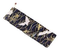 Sac de couverts de style japonais - Sac lavable pour couverts de style os - Sac pour ustensiles de table avec cordon de serrage - Ensemble de couverts de voyage réutilisable - Étui de pochette