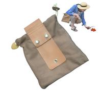 Sac de cueillette de fruits, sac de recherche de nourriture, sac à outils pliable avec cordon de serrage - Sac de chasse aux champignons Bushcraft portable pour voyage, randonnée, randonnée