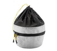 Sac de cuisine de camping, organiseur de cuisine de camping, sac étanche pour couverts de pique-nique, 19 x 14 x 11 cm, portable et compact, idéal pour les assiettes, plats, casseroles, bols, gris