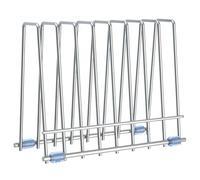 Sac de Cuisine Rack de séchage, 21x8.89x17.78cm Organisateur de fichiers en Acier Inoxydable Bibs à Travail de Rangement de Bureau | Support en Acier Inoxydable à économie d'espace pour Les Sacs de