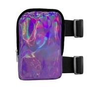 Sac de cuisse de carnaval - extérieur, sac de cuisse avec sangles réglables | Sac de cuisse brillant pour les fêtes de course sportives, sac de harnais pour les jambes de, aubergine, 18x12x4,5 cm