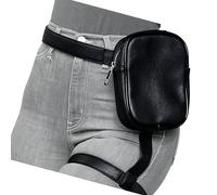 Sac de cuisse d'équitation avec sangle de jambe, sac de hanche pour cyclisme, randonnée, camping, sac pour homme et femme, sacs tactiques Fannys Pack, Noir , Beauté de masse