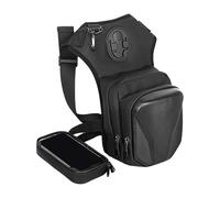 Sac De Cuisse - Housse De Ceinture Motocycliste Sac De Cuisse - Pochette Banane Multifonction avec Sangle Réglable et Bande Réfléchissante pour Téléphones, Clés et Sports Vélo
