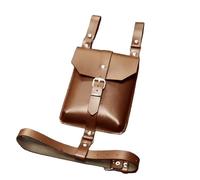 Sac de cuisse médiéval en cuir vintage avec ceinture réglable - Accessoires de costume médiéval d'Halloween pour homme et femme, marron, Taille unique, Beauté de masse