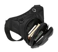 Sac de cuisse moto - Deux compartiments avec ceinture à la taille, lumière et design fonctionnel | accessoire de voyage pour hommes, randonnée, moto, éléments essentiels de rangement téléphonique