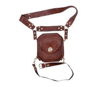 Sac De Cuisse pour Moto | Pochette Steampunk en Simili Cuir pour Jambe | Sac De Cuisse Réglable - pour Voyage Randonnée Gym Course Équitation Marche