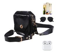 Sac de cuisse Steampunk fabriqué en cuir synthétique - Sac de jambe réglable - Pour les voyages, la randonnée, la gym, l'équitation, la marche, les sports, Noir , Siehe Beschreibung, Voir description