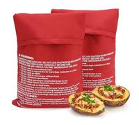 Sac de Cuisson Micro-Ondes pour Pommes de Terre - Lavable et Réutilisable, Express en 4 Minutes (2 Pièces)