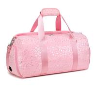 Sac de danse pour enfants - Sac de gymnastique pour filles et garçons - Sac de sport avec compartiments à chaussures - Sac de voyage pour filles, Love Pink