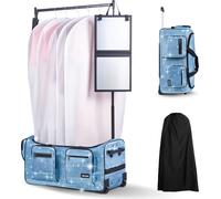 Sac de danse VEVOR avec portemanteau 730x430x380 mm, bagage à roulettes avec prise USB et rideau de protection visuelle, sac à roulettes pour un rangement facile, idéal pour les voyages et les compéti
