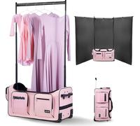 Sac de danse VEVOR avec portemanteau 730x430x380 mm, bagage à roulettes avec prise USB & rideau de protection visuelle, sac à roulettes pour un stockage facile, sac à vêtements avec roulettes pour les