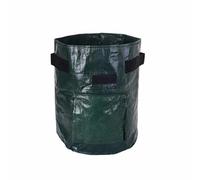 Sac de Déchet Jardin Sac de culture pommes terre PE, 1 pièce, sac plantation d'oignon et légumes avec poignée(Green,US 10 Gallon 35x45cm)