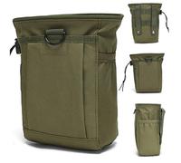 Sac de détection de métaux, Sac Banane en Nylon avec Plusieurs Poches, Pochette à Outils capacité pour Accessoires détecteur métaux (Vert armée)