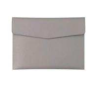 Sac de documents,Mallette,Paquet de fichiers A4, B5, A5, A6,Sac à documents professionnels,Grande capacité,Imperméable et résistant à l'humidité,Fait de cuir (Gris, B5)