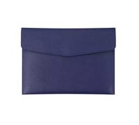 Sac de documents,Mallette,Paquet de fichiers A4, B5, A5, A6,Sac à documents professionnels,Grande capacité,Imperméable et résistant à l'humidité,Fait de cuir (Bleu, B5)