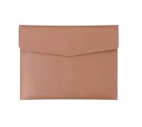 Sac de documents,Mallette,Paquet de fichiers A4, B5, A5, A6,Sac à documents professionnels,Grande capacité,Imperméable et résistant à l'humidité,Fait de cuir (Brun clair, A5)