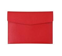 Sac de documents,Mallette,Paquet de fichiers A4, B5, A5, A6,Sac à documents professionnels,Grande capacité,Imperméable et résistant à l'humidité,Fait de cuir (Rouge, B5)