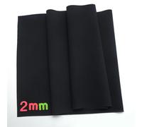 Sac De Doublure En Tissu À Coudre En Néoprène,Sac D'école,Housse De Tasse Isolante,Housse De Protection,Tissu Extensible Noir,Autre Tricot Uni - Type Black-45cm X 90cm
