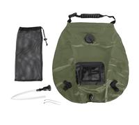 Sac de Douche de Camping Solaire, Sac de Douche Portable avec thermomètre pour activités de Plein air (Vert OD)