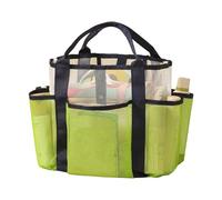 Sac de douche double couche, sac de toilette, organisateur de bain pour voyage, gym, université, dortoir, plage, vert clair, As shown in the figure