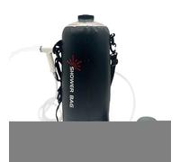Sac de douche en plein air - Réservoir d'eau portable en plein air - Kit de lavage chauffant pliable de 12 l - Unité de tuyau de douche solaire, Essentiels d'hygiène de voyage, équipement de voyage à