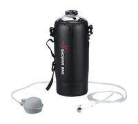 Sac de douche extérieur - Sac à eau | Sacs de douche | Sac à eau pliable de 12 litres avec pompes, douche de camping solaire avec sangle facile à accrocher pour les voyages en plein air Lib