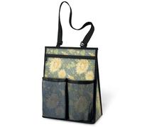 Sac de douche portable à suspendre avec chrysanthème japonais jaune pour voyage, gym, camping, plage, salle de bain, dortoir